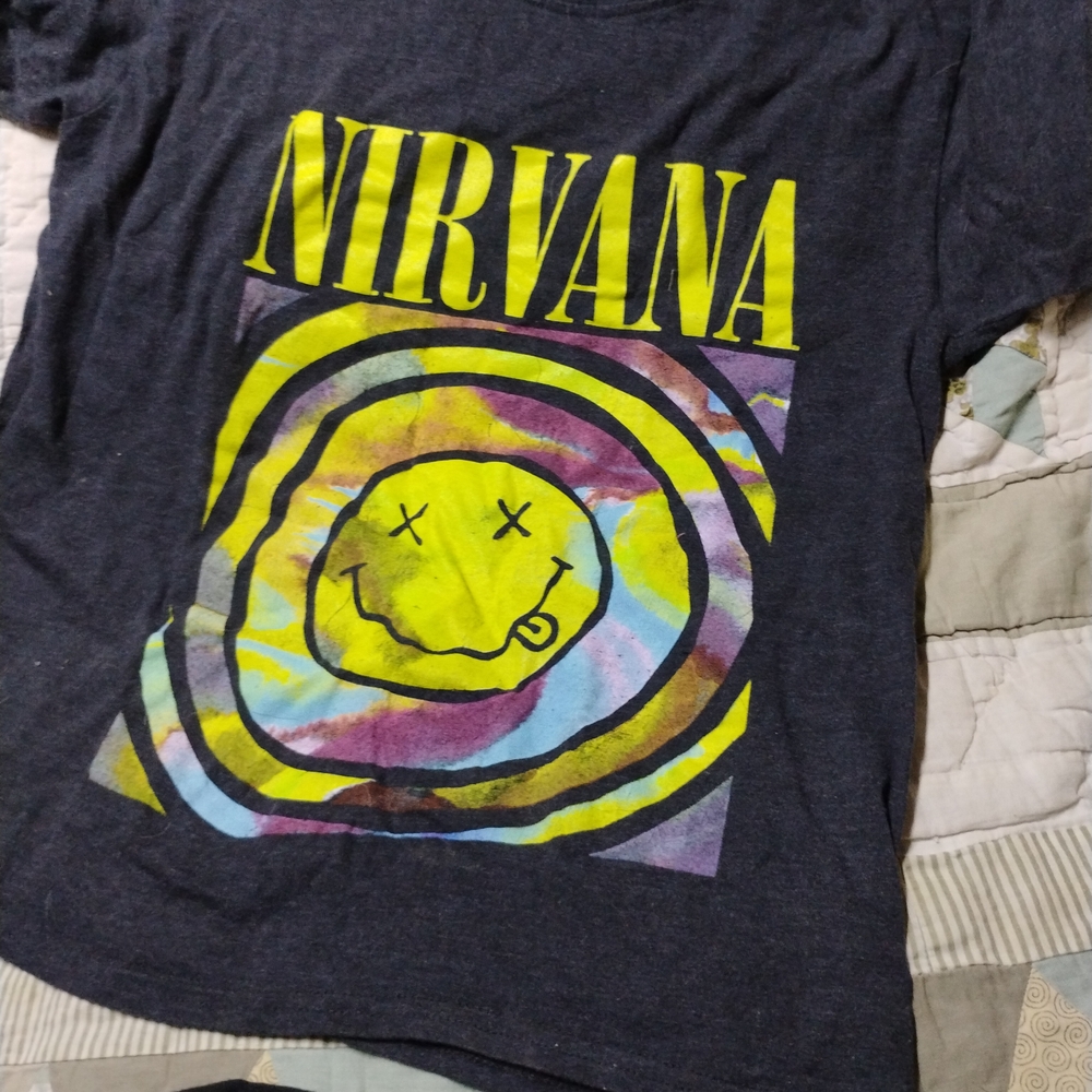 NIRVANA Graphic Tee - Black and Yellow